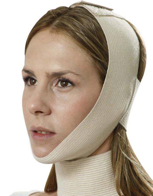 Art. 2003 - Faja formada por bandas elásticas, ajustable en cabeza, nuca y cuello