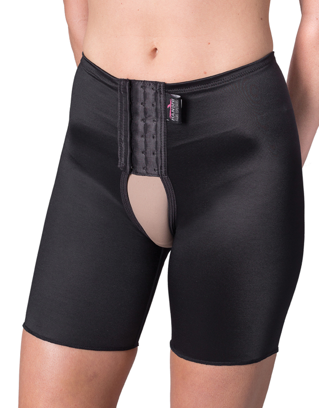 Art. 2045 - Faja tipo calza pierna corta, cierre frontal con ganchos